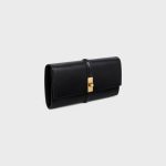 LARGE WALLET 16 IN SATINATED CALFSKIN BLACK - Image 2